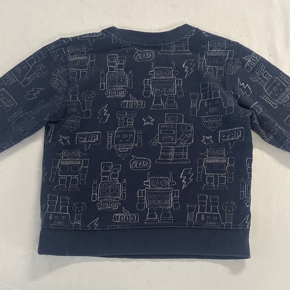 Gymboree - Navy Blue Robot Sweatshirt - Picture 4 of 4